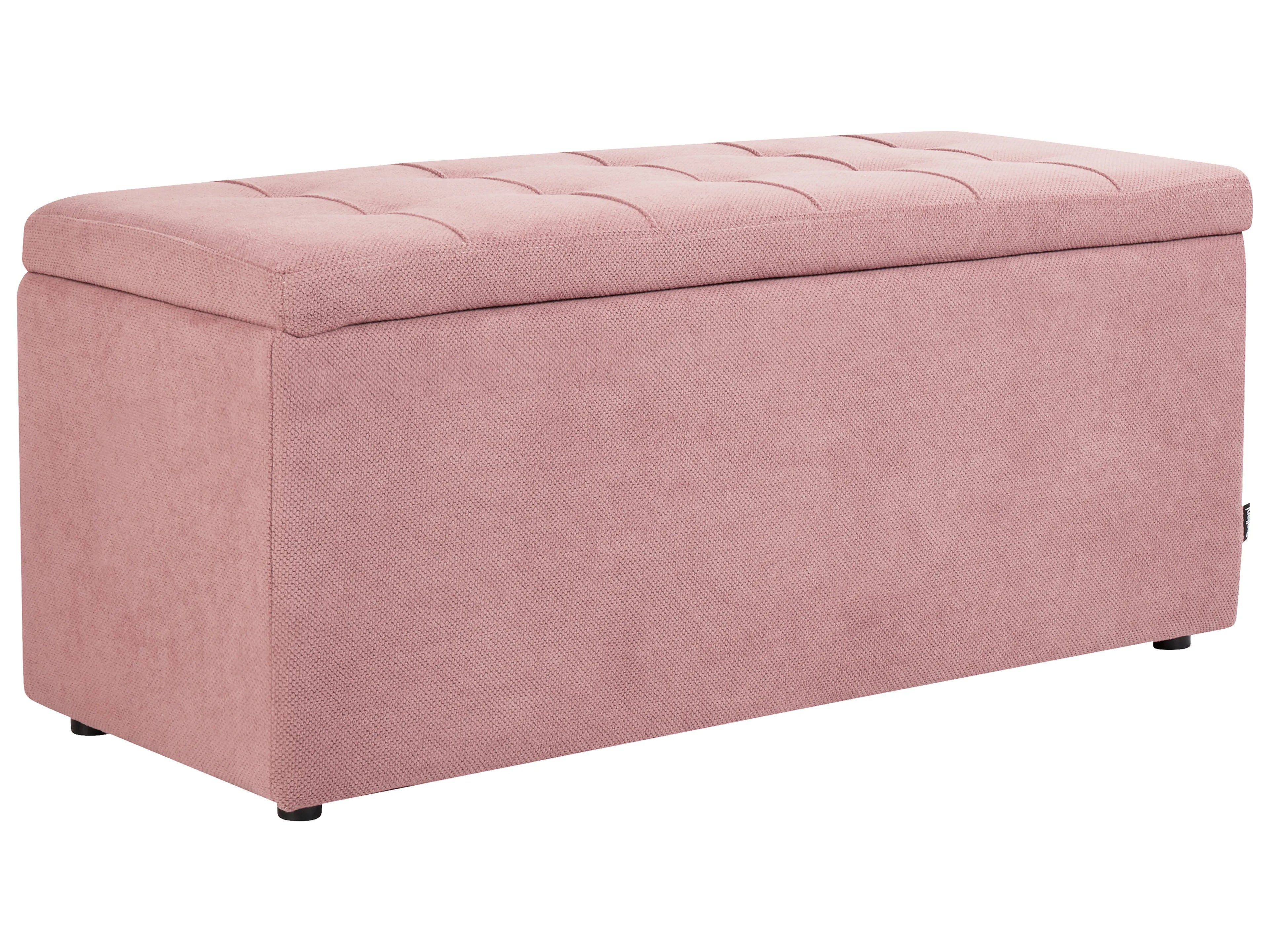  Storage Ottoman OREM Fabric Pink