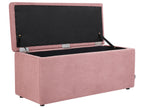  Storage Ottoman OREM Fabric Pink