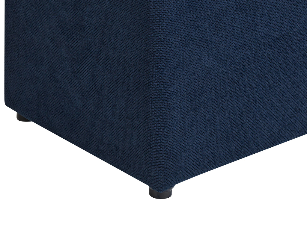  Storage Ottoman OREM Fabric Navy Blue