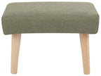  Footstool TAKOMA II Fabric Green