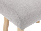  Footstool TAKOMA II Fabric Light Grey