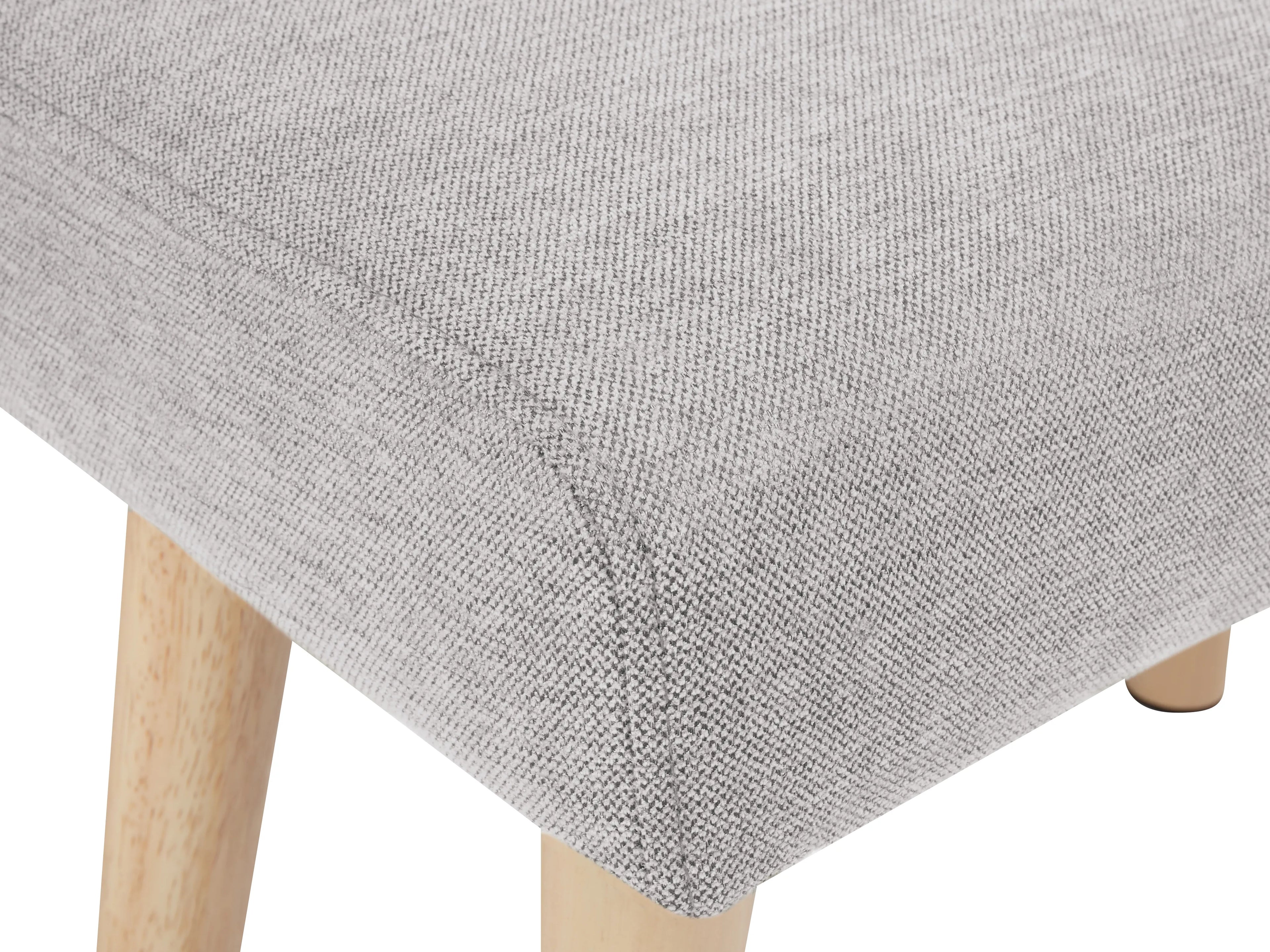  Footstool TAKOMA II Fabric Light Grey