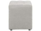  Pouffe KANSAS Fabric Light Grey