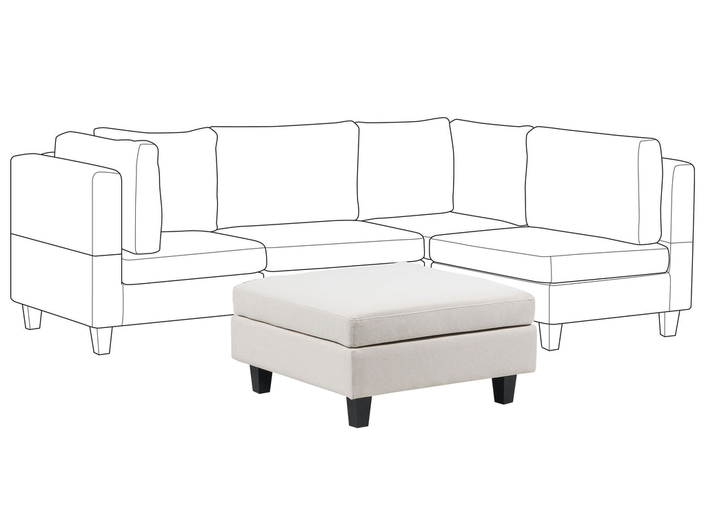 Ottoman UNSTAD Fabric Light Beige