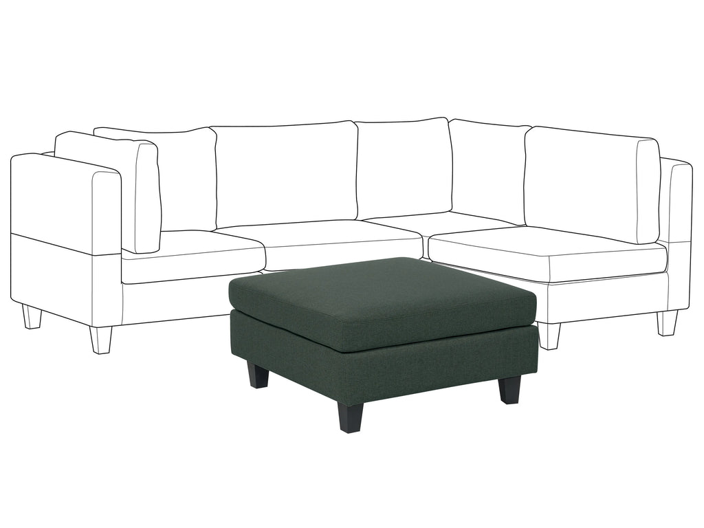  Ottoman UNSTAD Fabric Dark Green