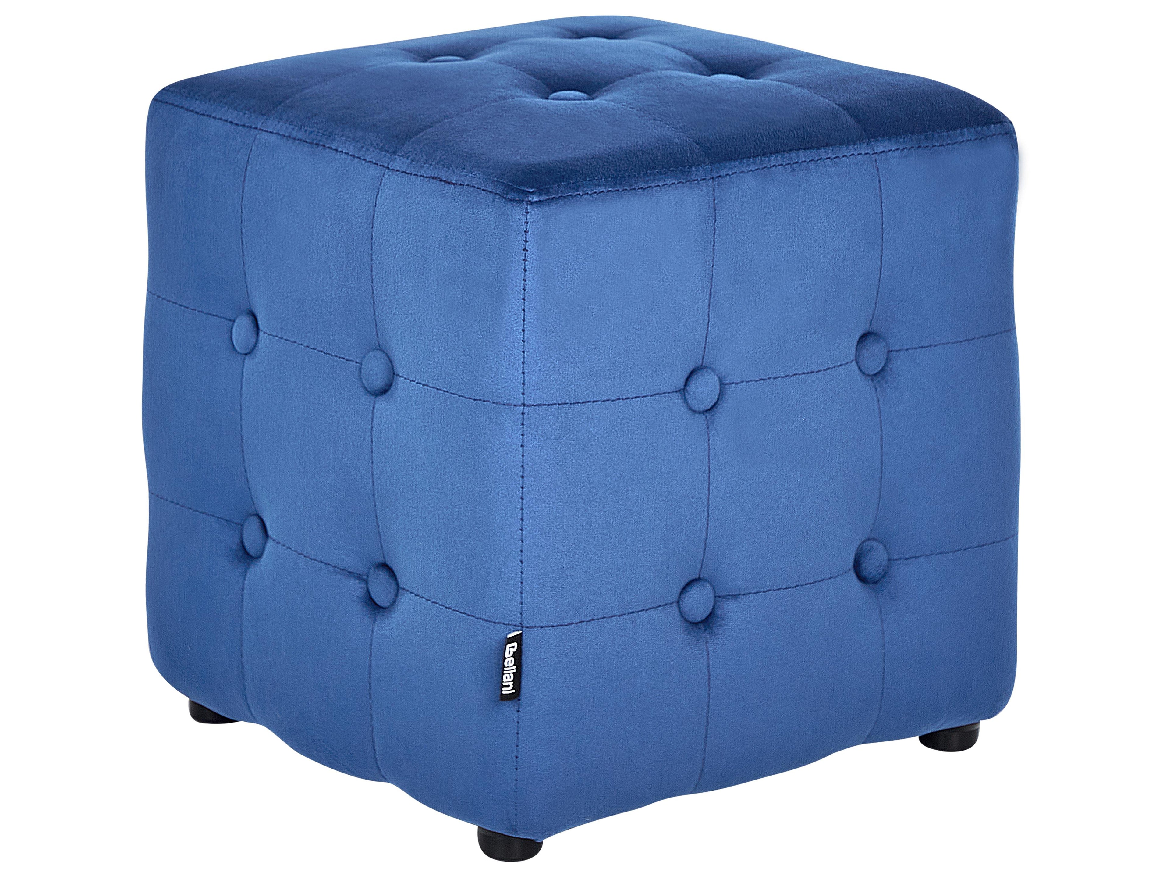  Pouffe WISCONSIN Velvet Blue