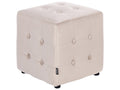 Pouffe WISCONSIN Velvet Light Beige