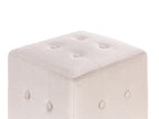  Pouffe WISCONSIN Velvet Light Beige