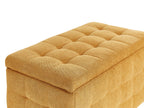  Storage Ottoman MICHIGAN Fabric Yellow