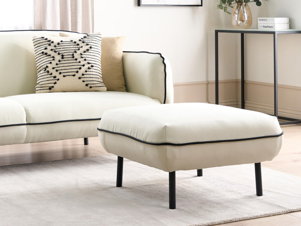  Ottoman TONSBERG Fabric Light Beige