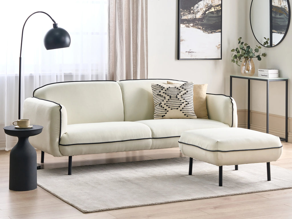  Ottoman TONSBERG Fabric Light Beige