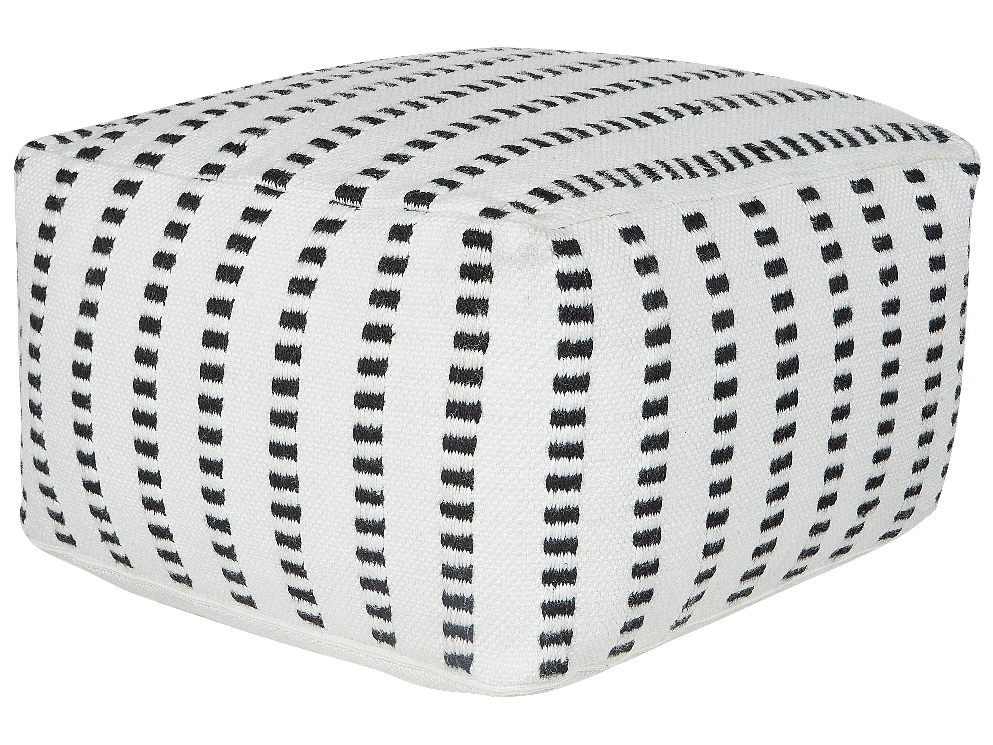 Pouffe GAJAN Fabric White