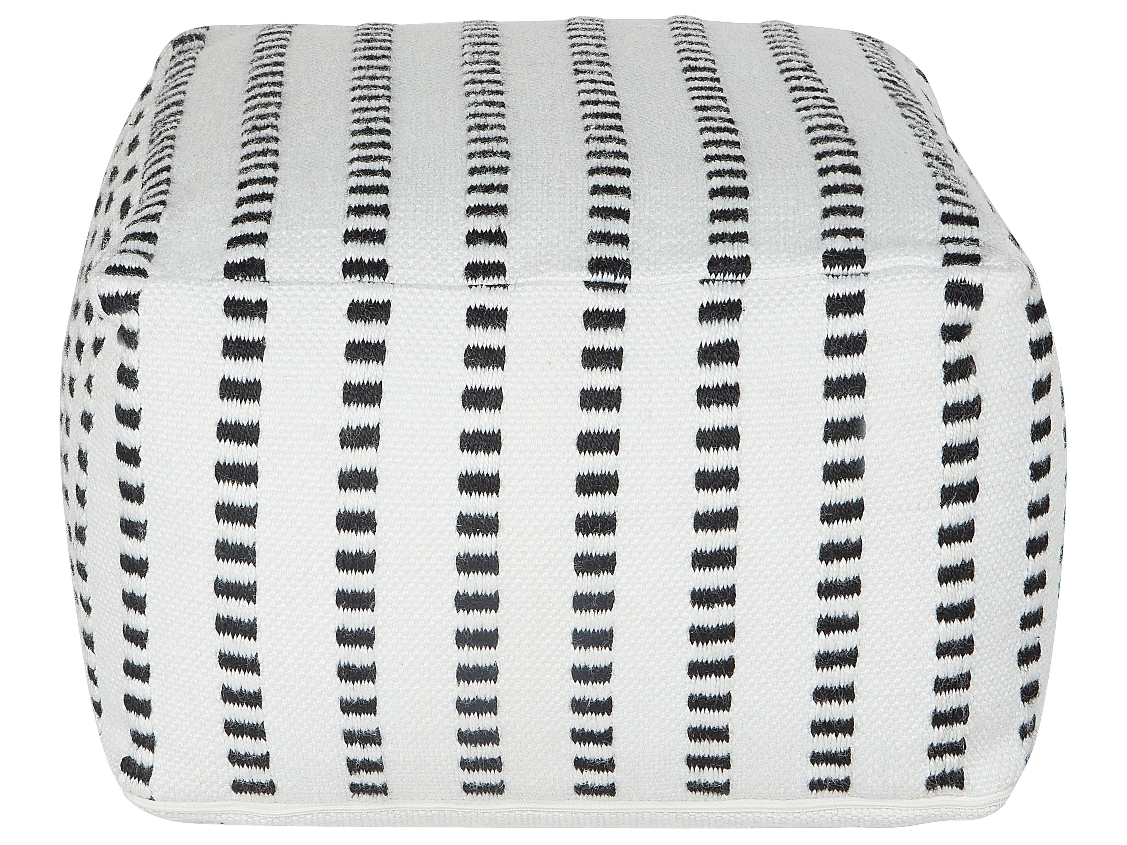  Pouffe GAJAN Fabric White