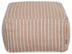  Pouffe ZAHRI Fabric Golden Brown
