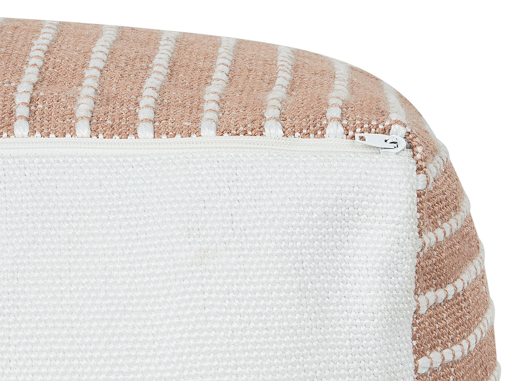  Pouffe ZAHRI Fabric Golden Brown