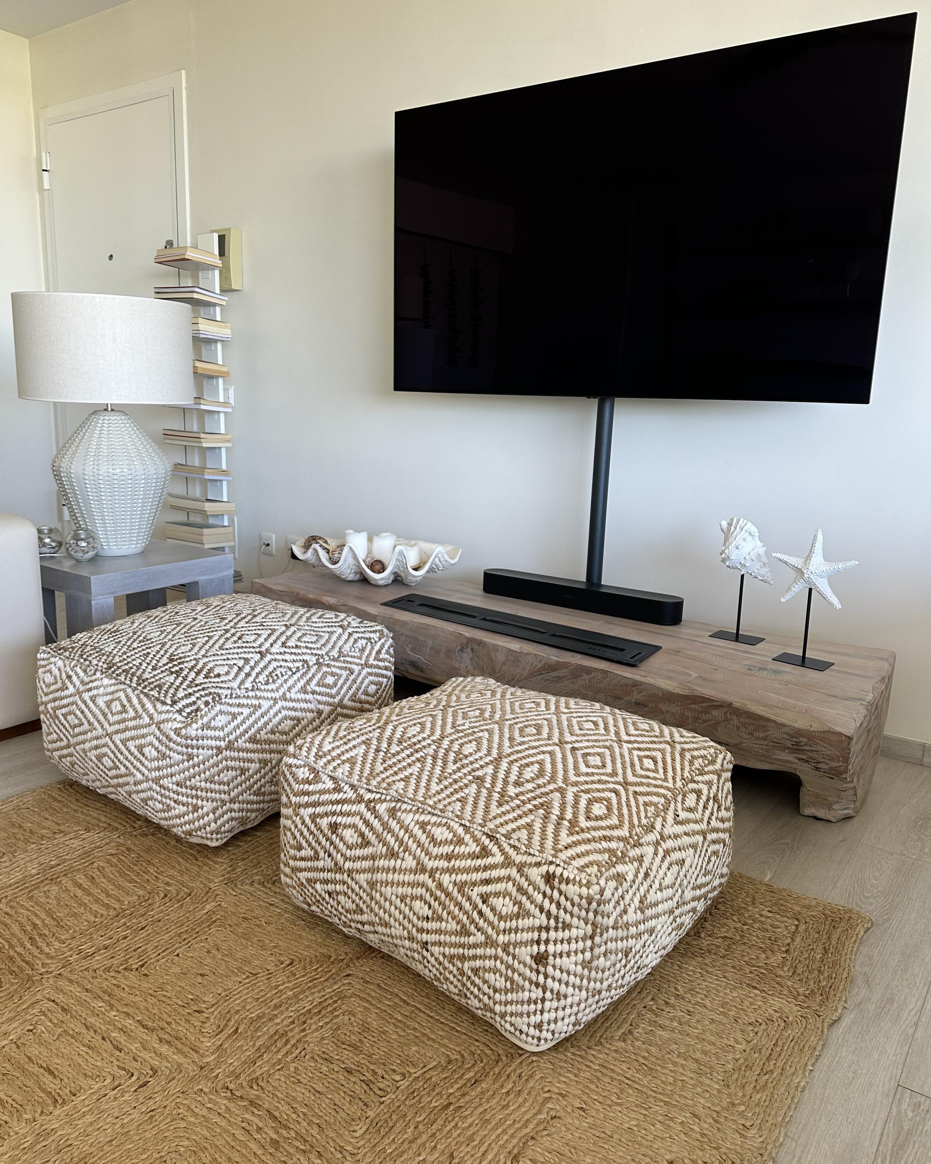  Pouffe MASKI Fabric Beige