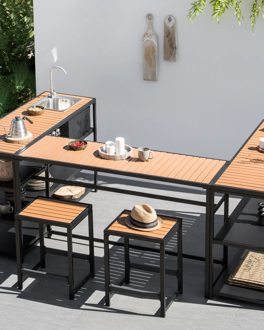  Garden Chair AVETRANA Metal Black