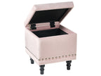  Storage Pouffe LORETTO Velvet Pastel Pink