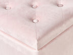  Storage Pouffe LORETTO Velvet Pastel Pink
