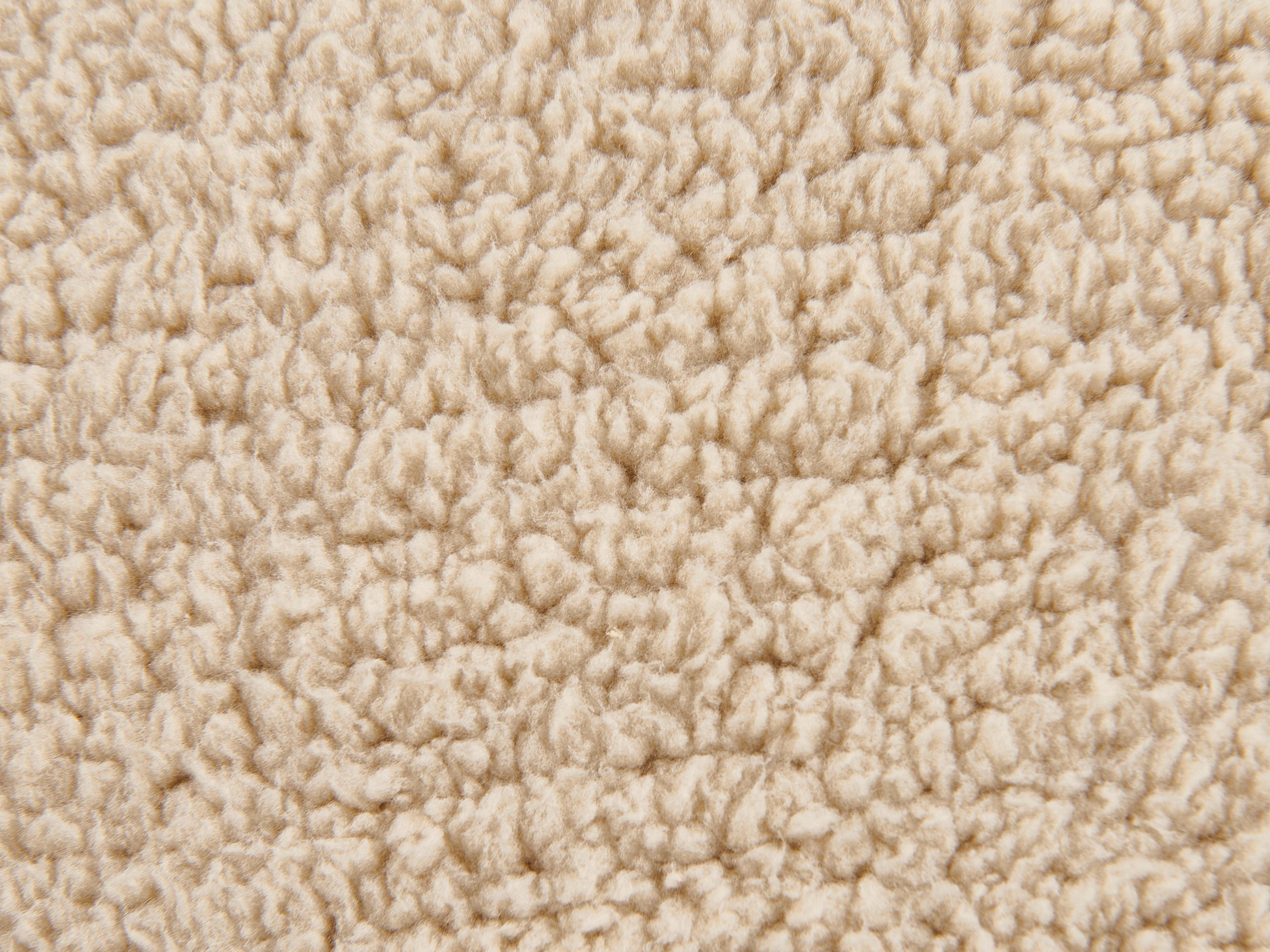  Pouffe ALIPUR Boucle Light Brown