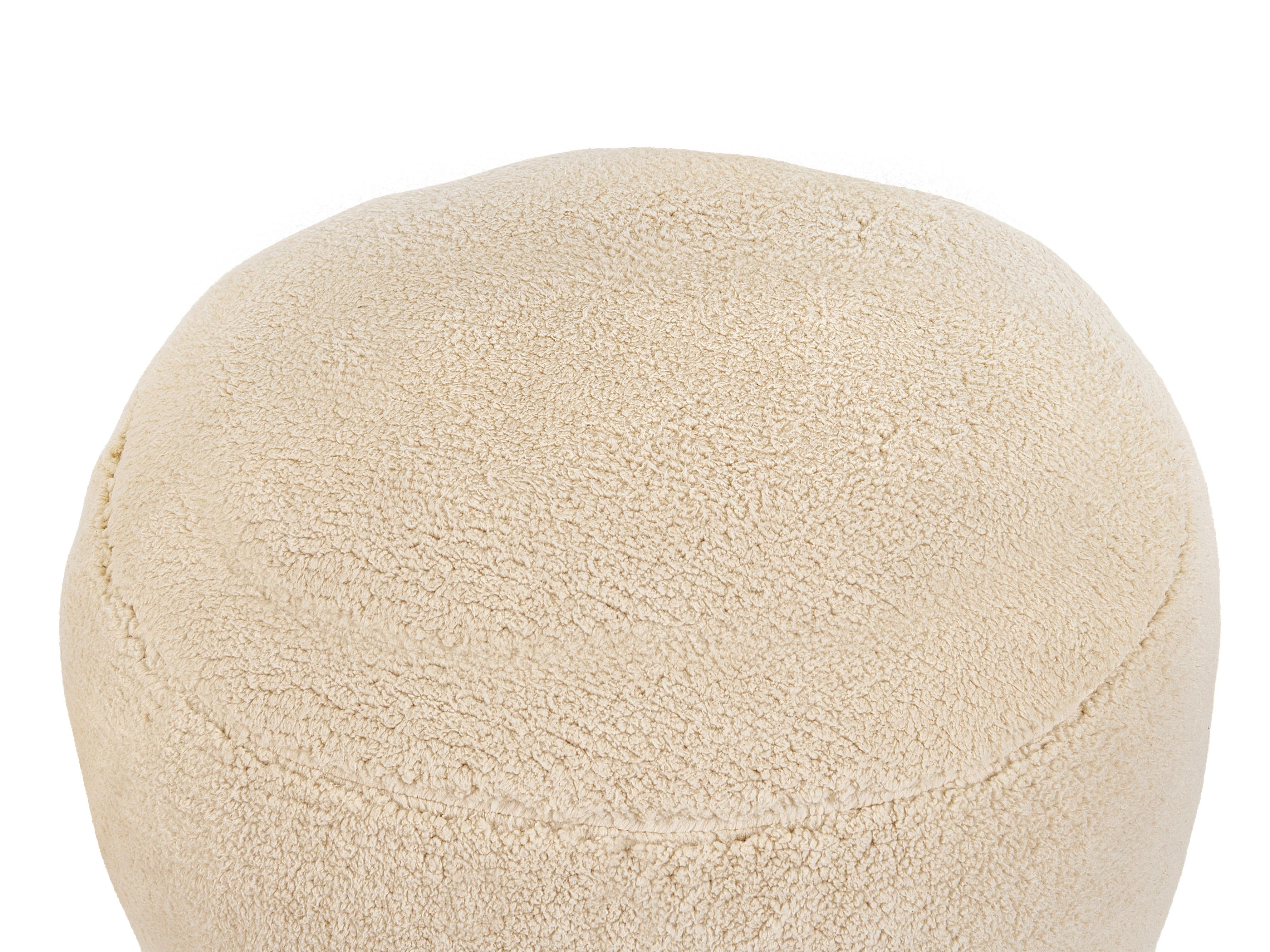  Pouffe ADLANA Boucle Beige