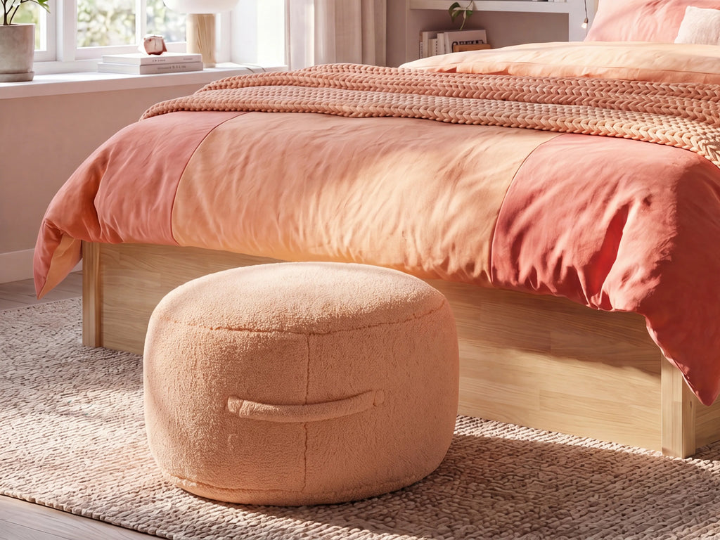  Pouffe ADLANA Boucle Orange