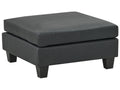  Ottoman UNSTAD Faux Leather Black