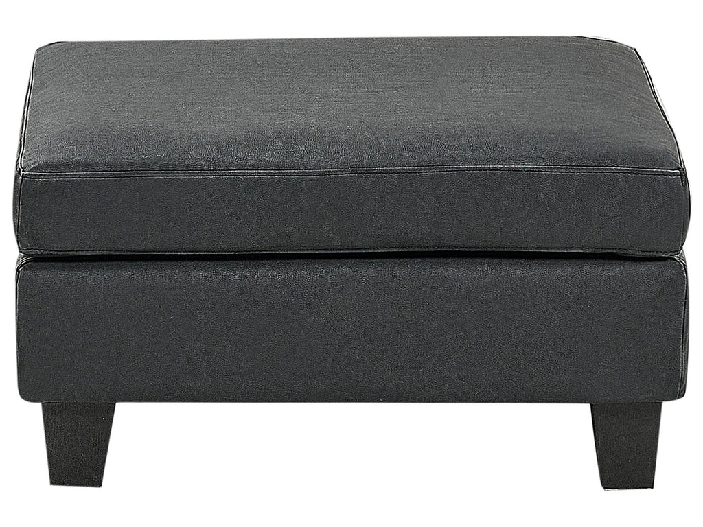  Ottoman UNSTAD Faux Leather Black