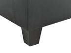  Ottoman UNSTAD Faux Leather Black