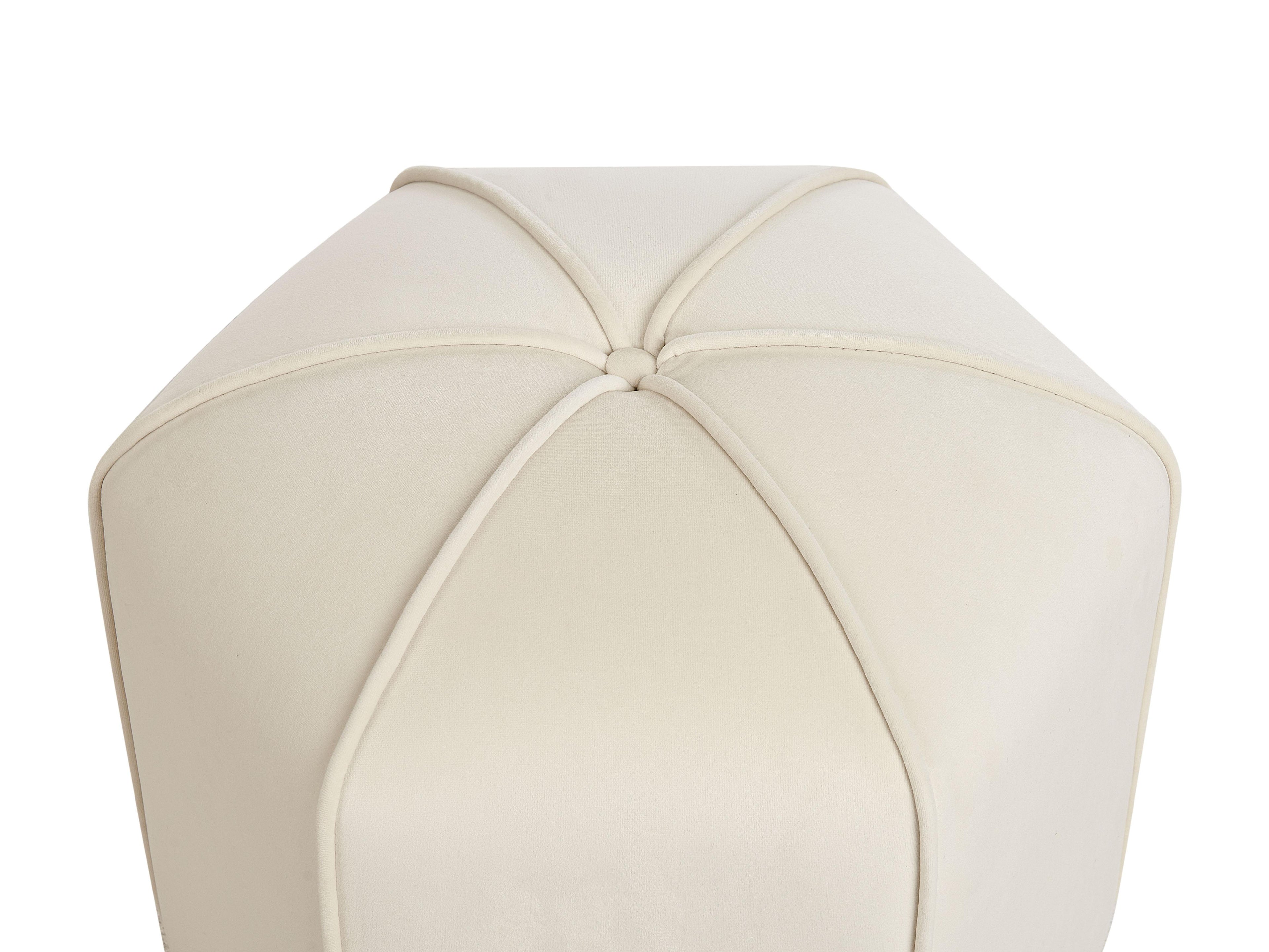  Pouffe WISHEK Velvet Light Beige