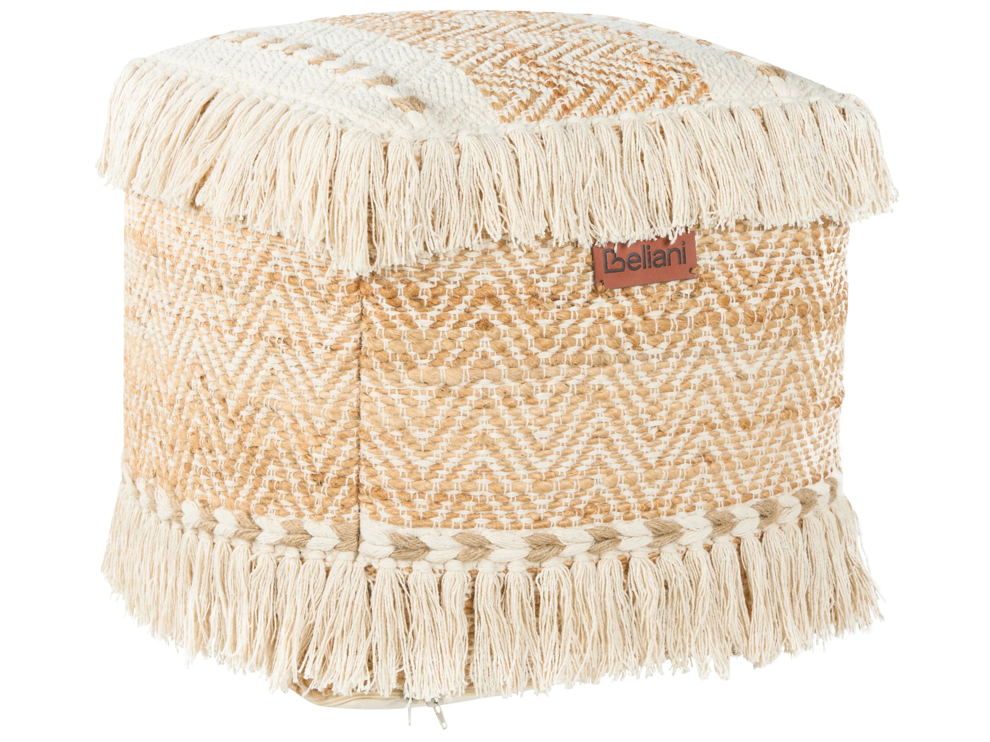 Pouffe ALUPOLA Jute Beige