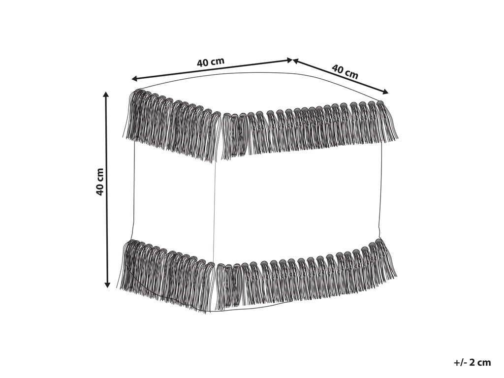  Pouffe ALUPOLA Jute Beige