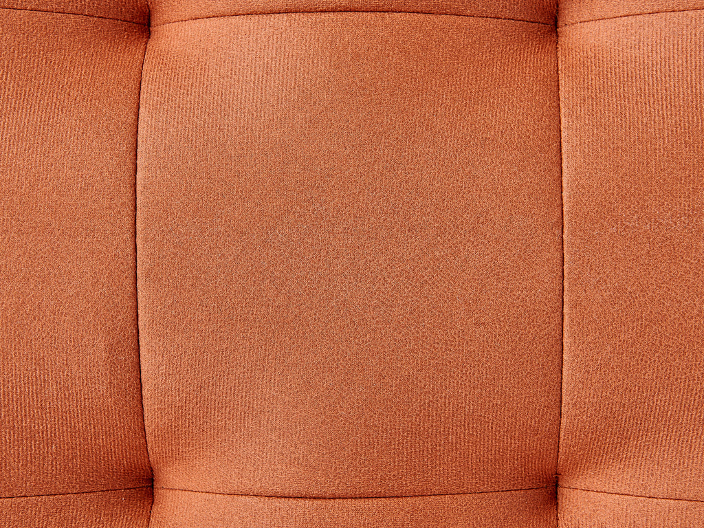  Footstool MURDO Faux Leather Orange