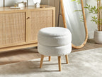  Storage Stool OKATON Boucle White