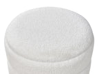  Storage Stool OKATON Boucle White