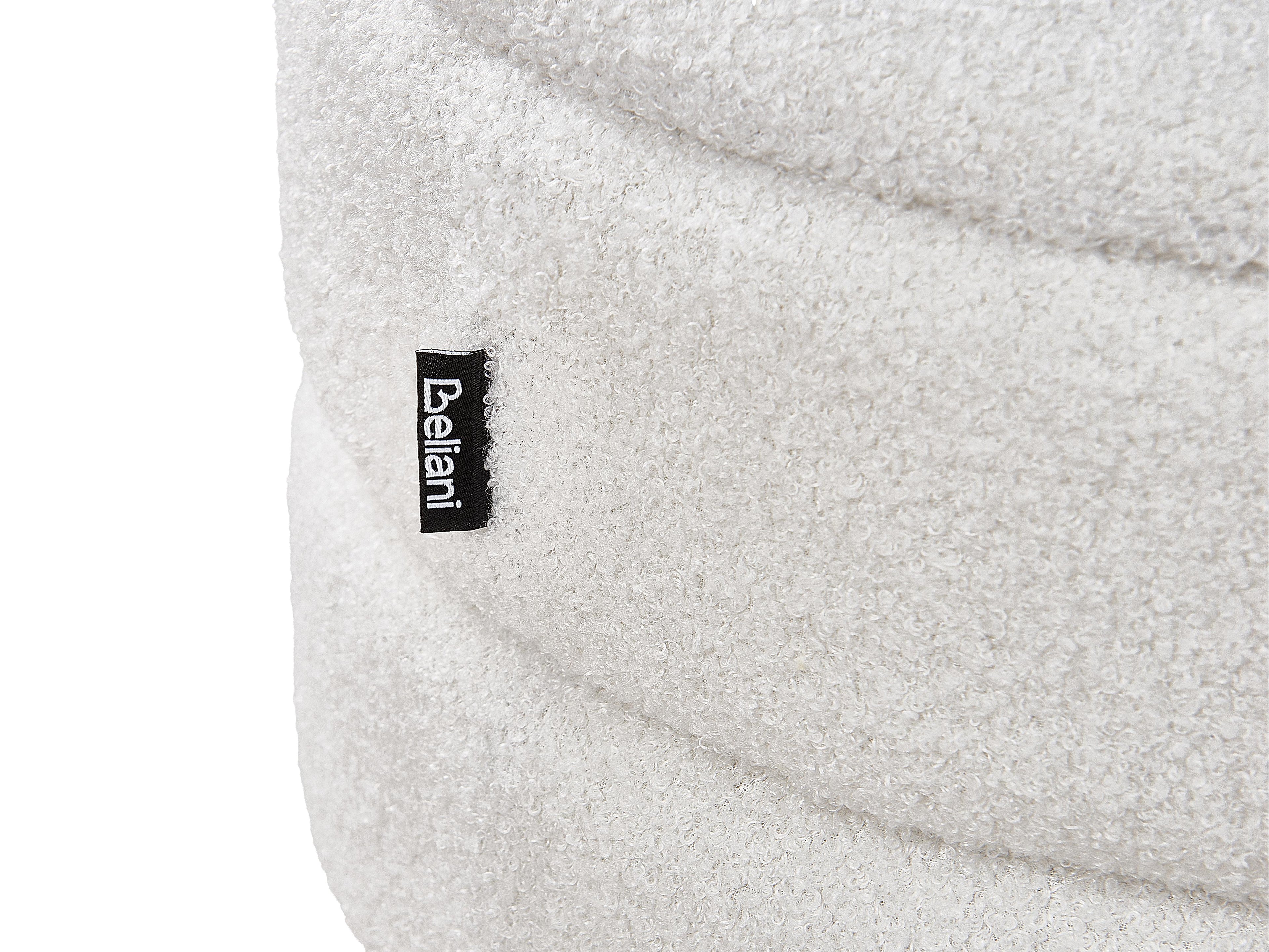  Storage Stool OKATON Boucle White