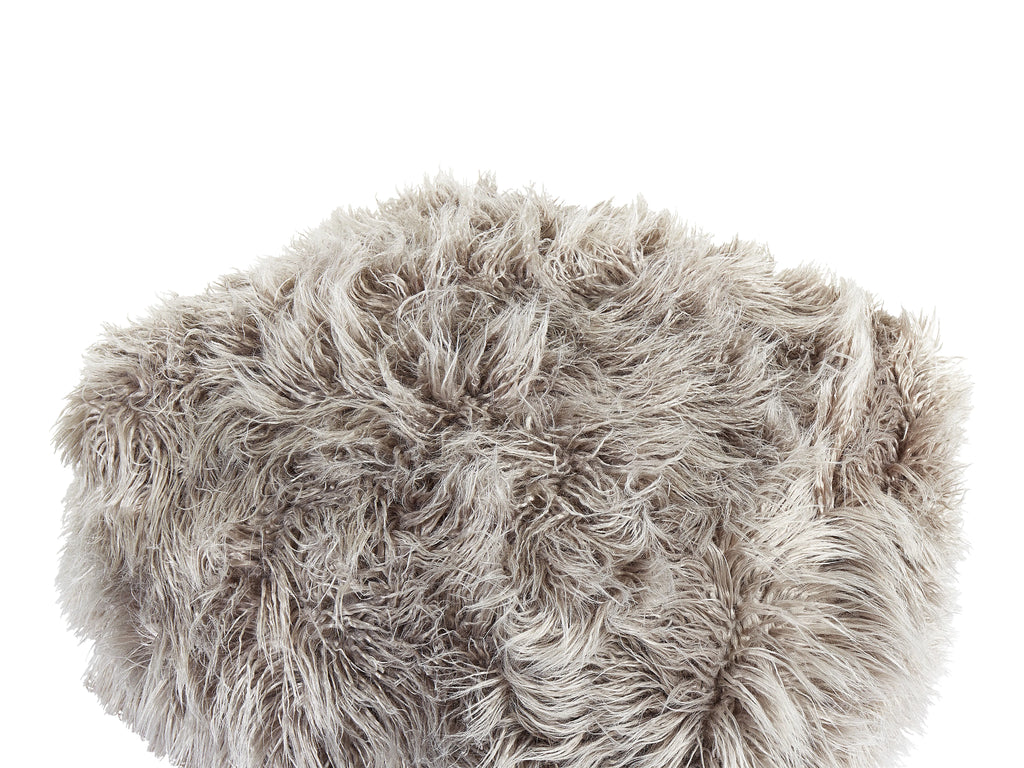  Pouffe MUKKI Faux Fur Grey