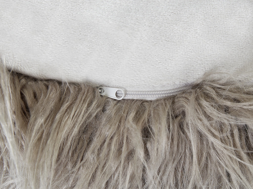  Pouffe MUKKI Faux Fur Grey