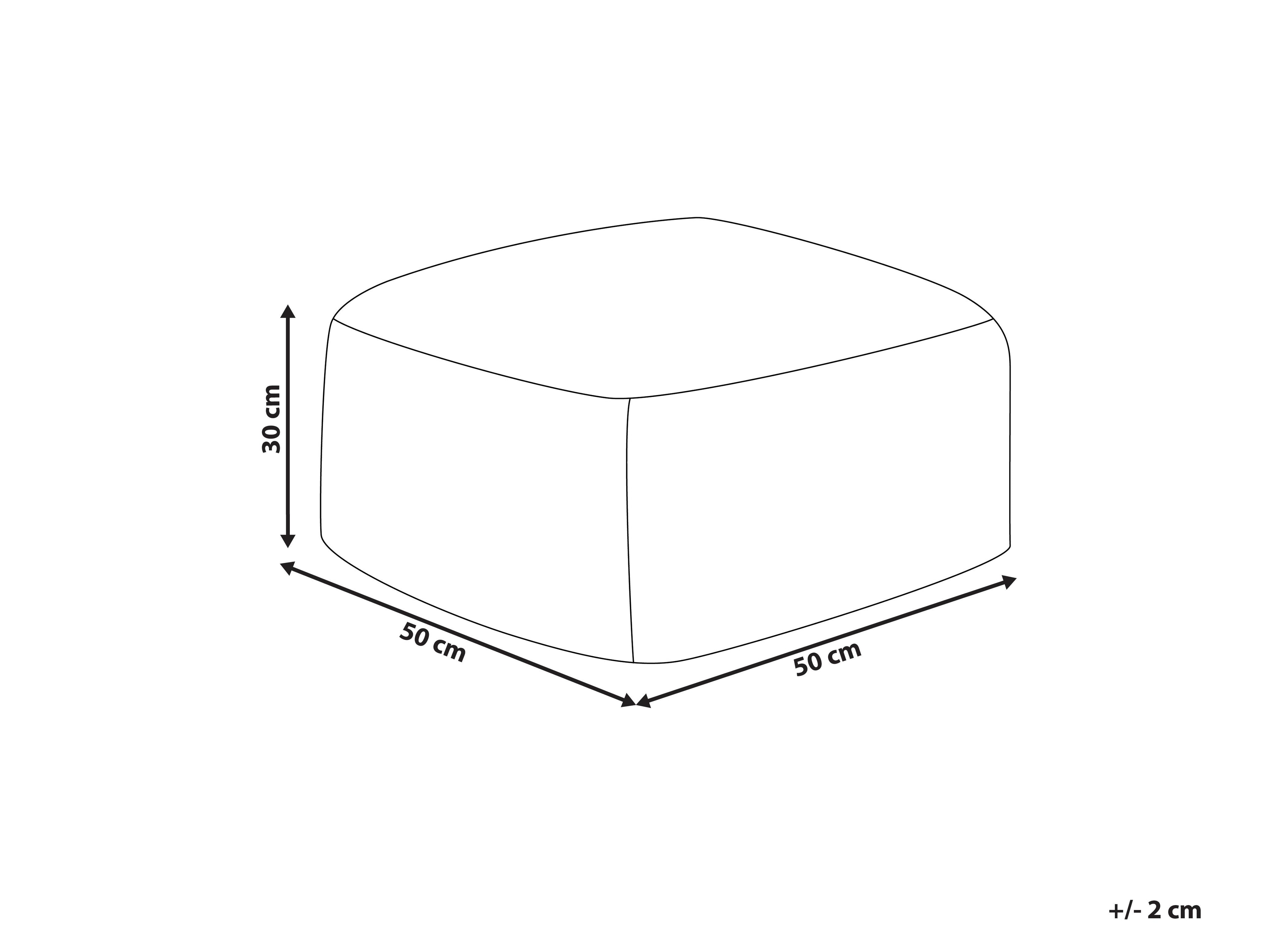  Pouffe MUKKI Faux Fur Black