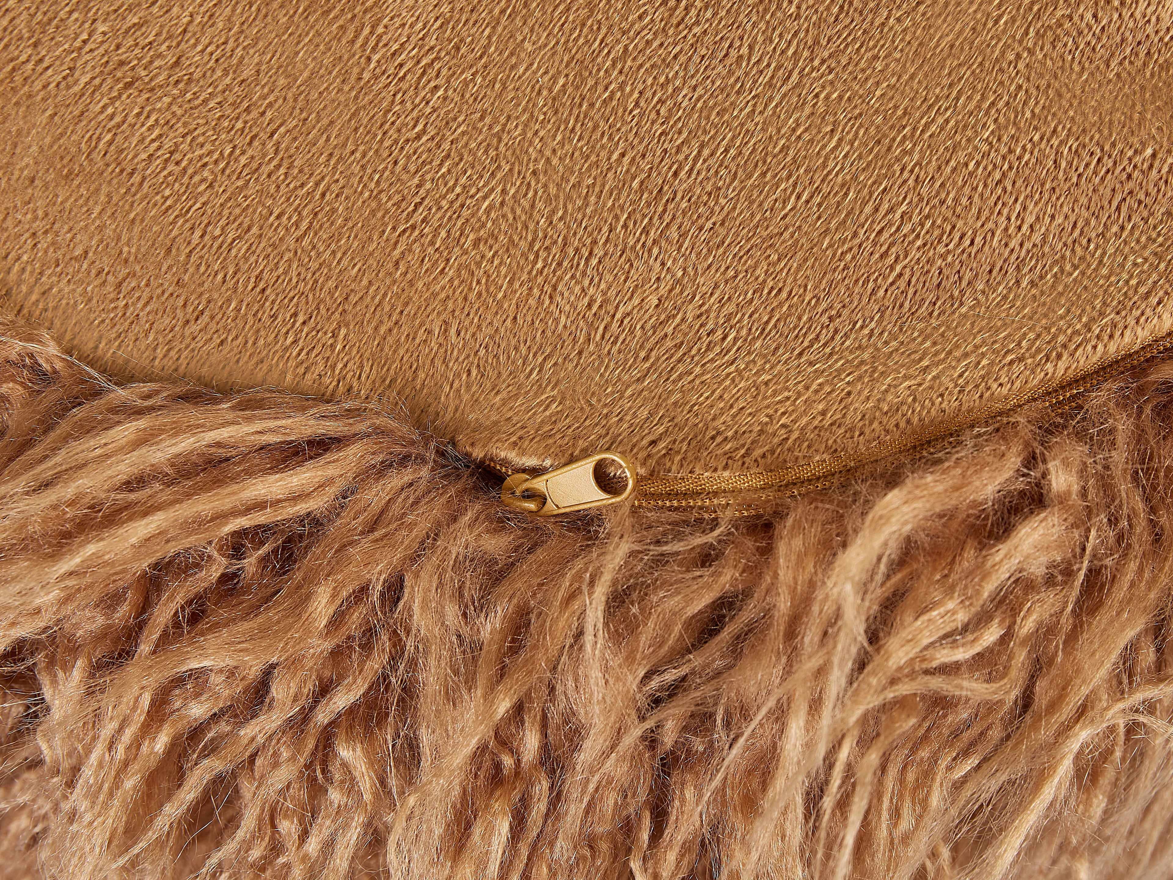  Pouffe TUKKI Faux Fur Brown