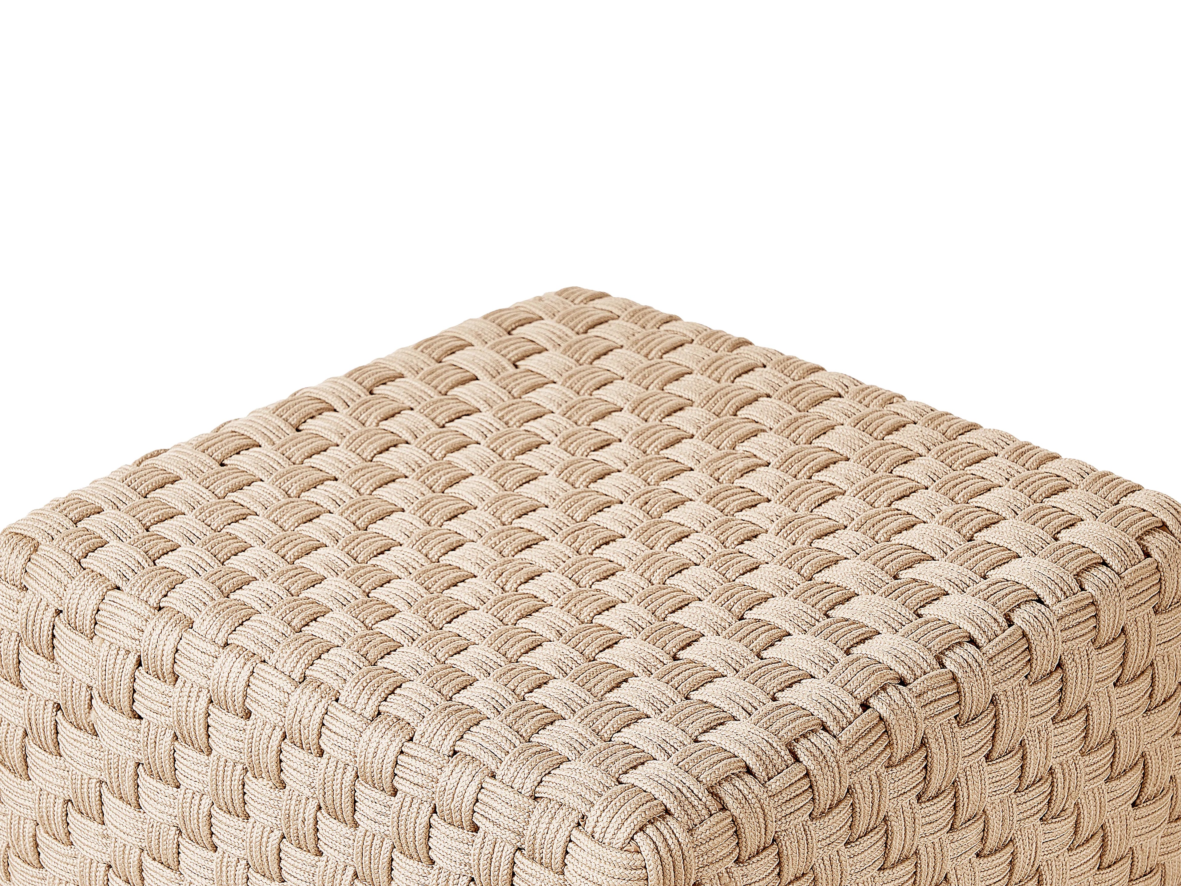  Pouffe NALLI Synthetic Material Light Beige