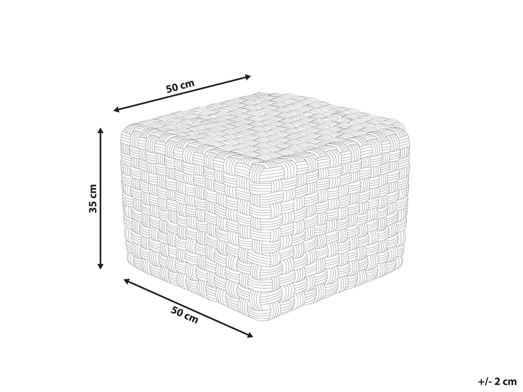  Pouffe NALLI Synthetic Material Light Beige