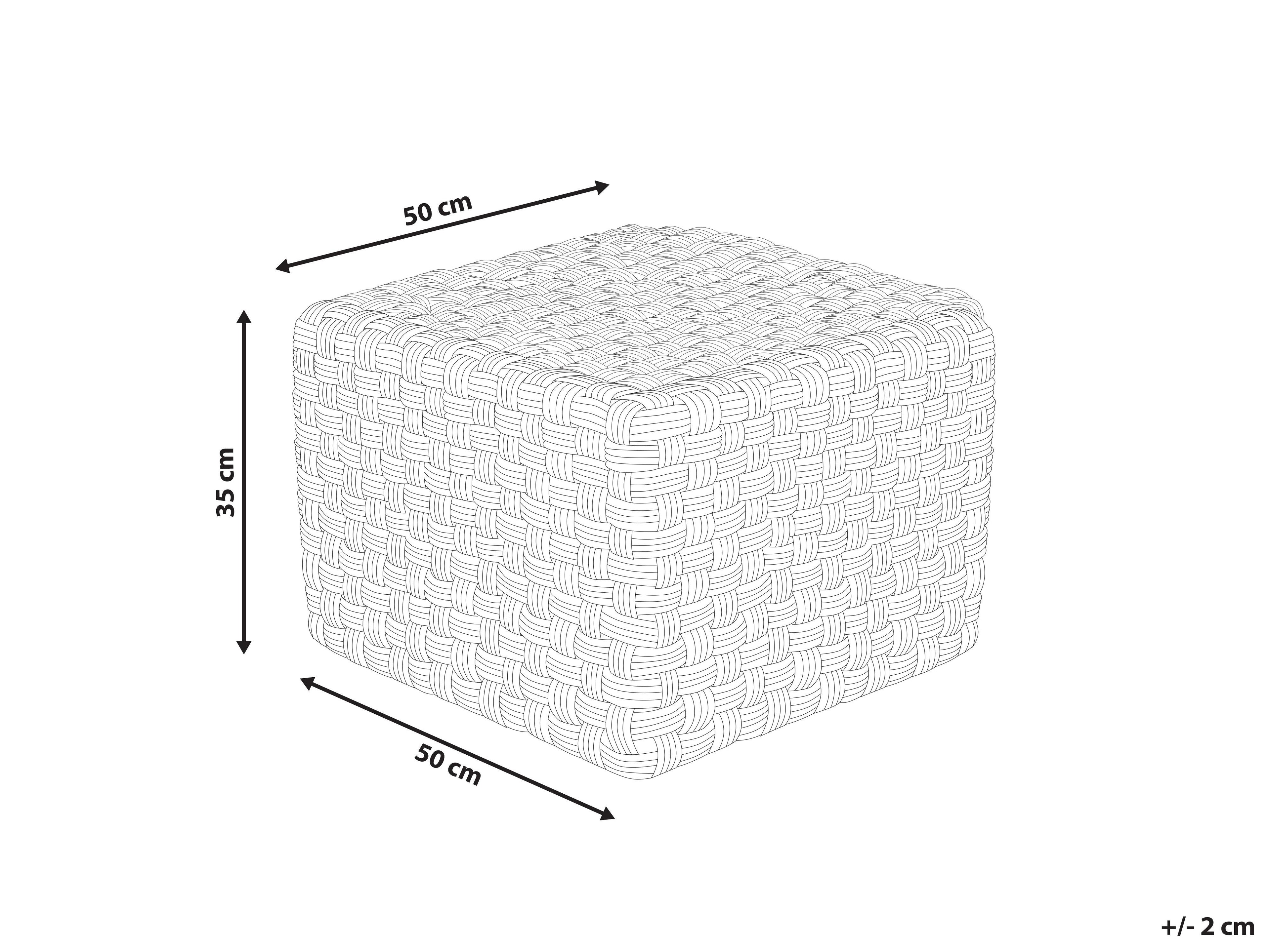  Pouffe NALLI Synthetic Material Light Beige