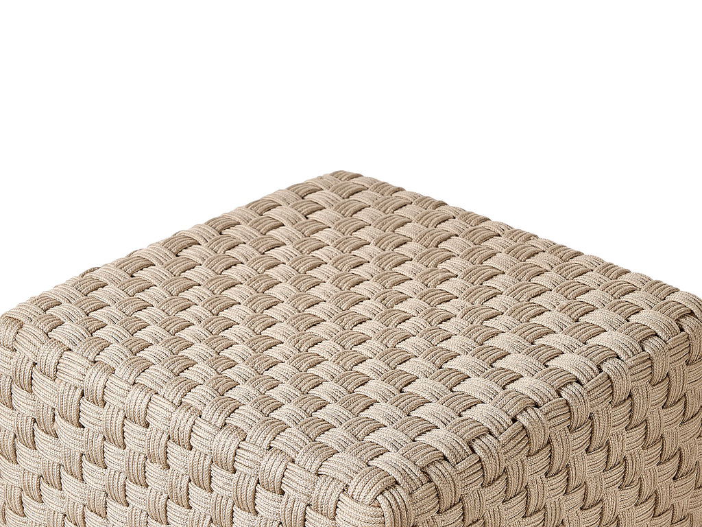  Pouffe NALLI Synthetic Material Taupe