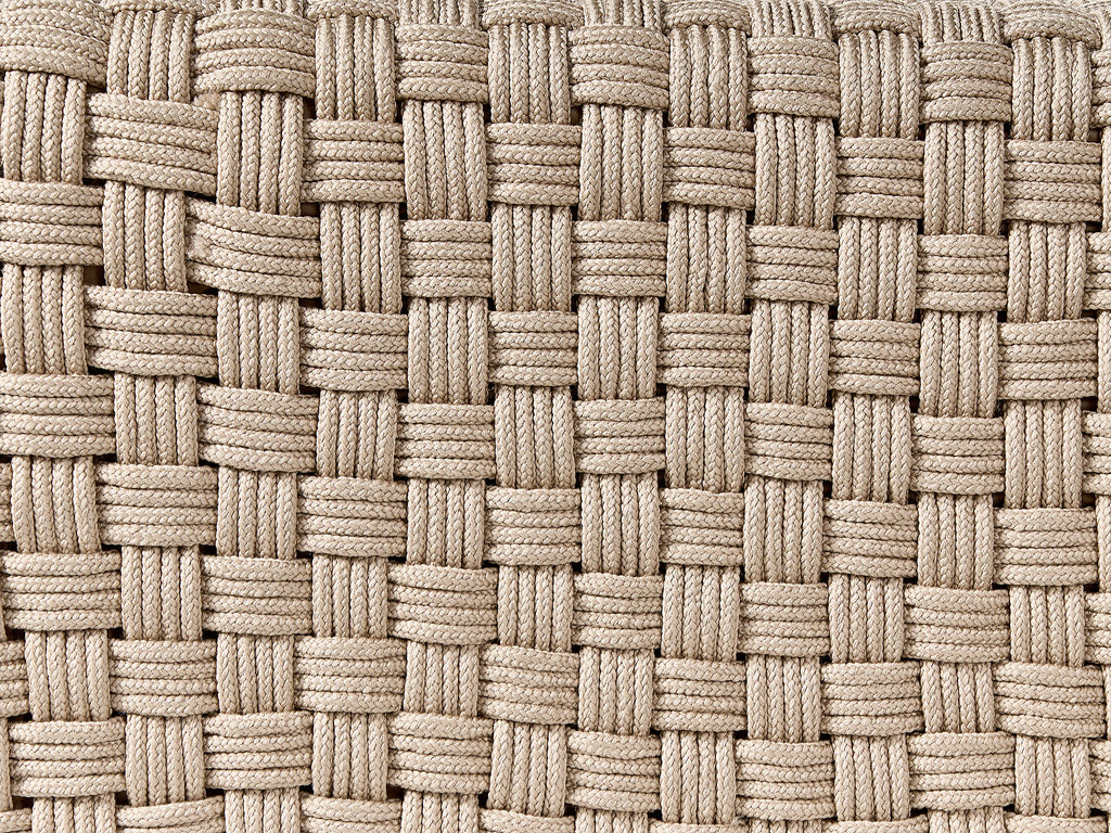  Pouffe NALLI Synthetic Material Taupe