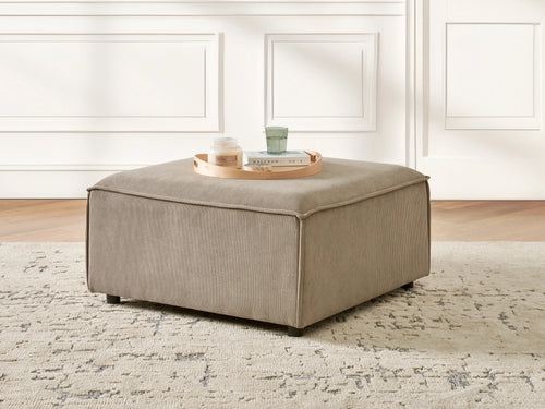  Ottoman ARDAL Corduroy Light Brown