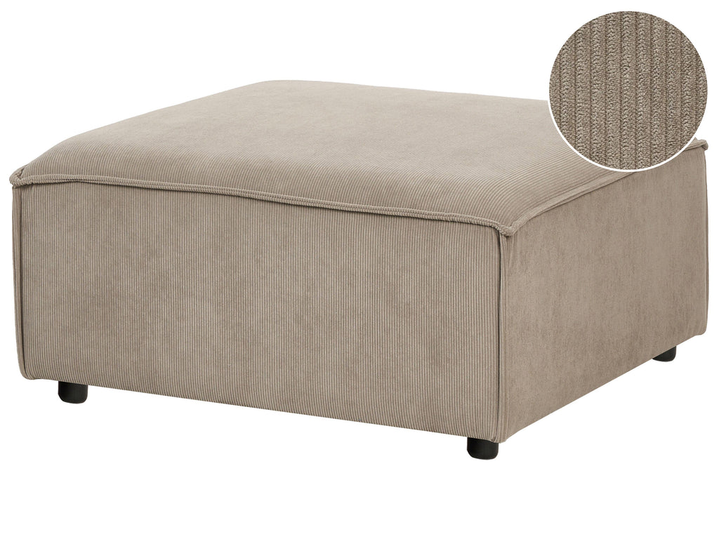  Ottoman ARDAL Corduroy Light Brown