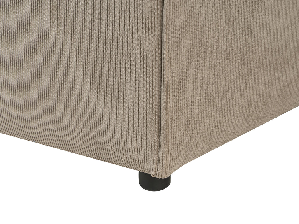  Ottoman ARDAL Corduroy Light Brown