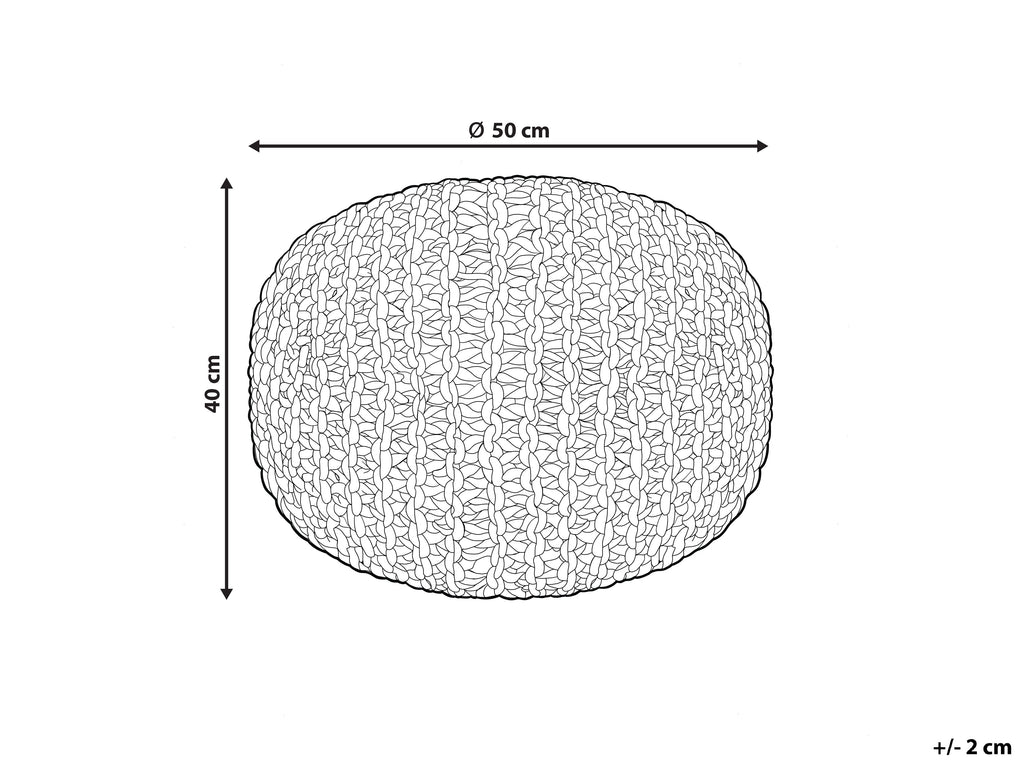  Pouffe DUKI Jute Taupe