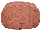  Pouffe BODLA Synthetic Material Light Red